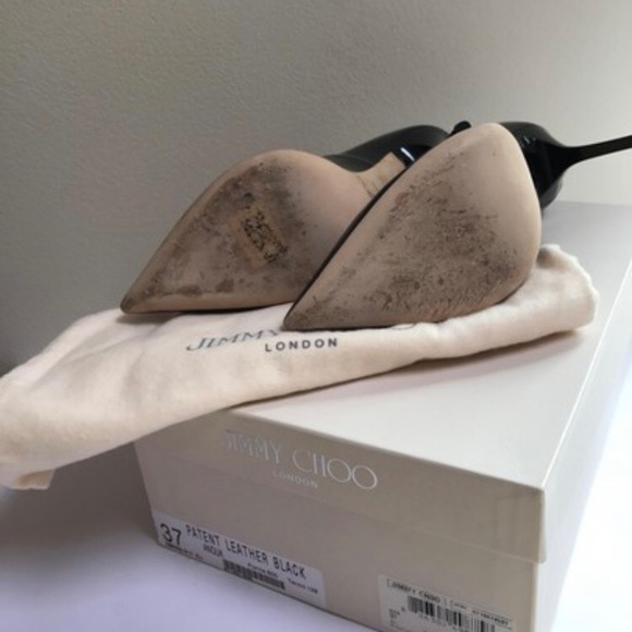 Jimmy Choo Black Patent Anouk pumps - Picture 6 of 7